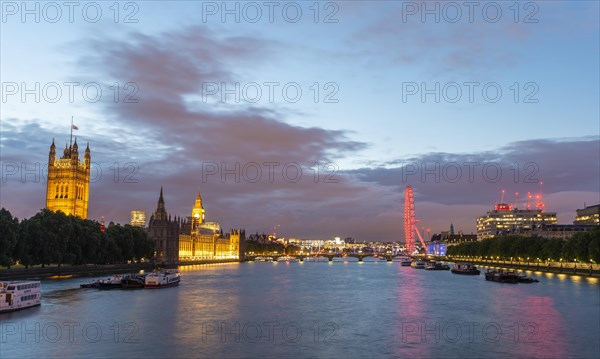 River Thames and Palace of Westminster