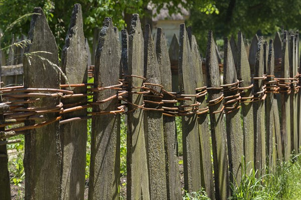 Wooden rope connected with willow rods