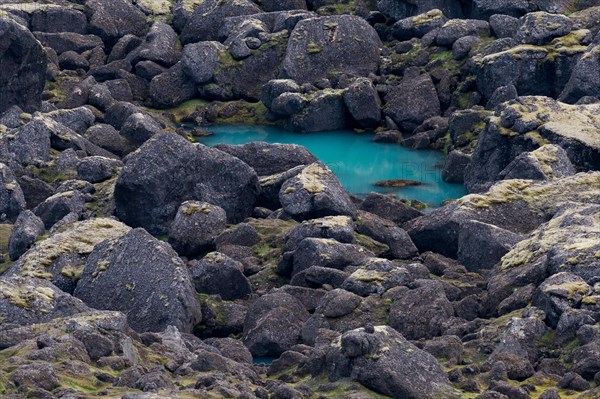 Turquoise water basin