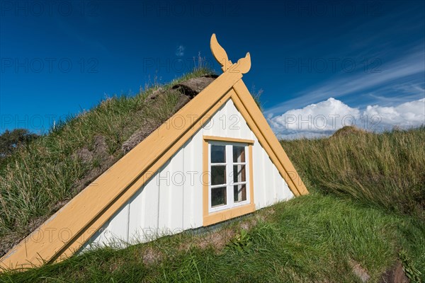 Grass sod house