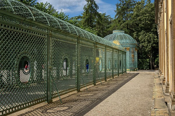 Western lattice pavilion at Sanssouci Palace in Potsdam