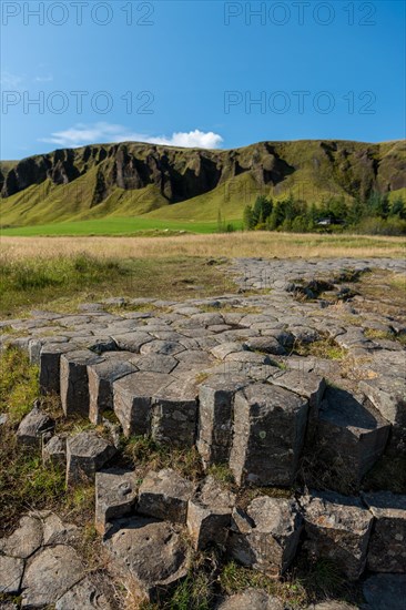 Glacier-carved basalt columns