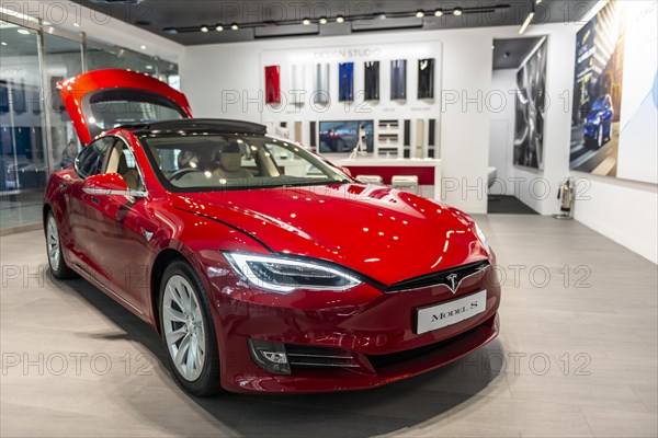 Red Tesla Model S