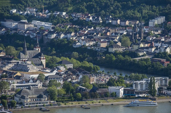 View over Bingen from the Niederwalddenkmal monument