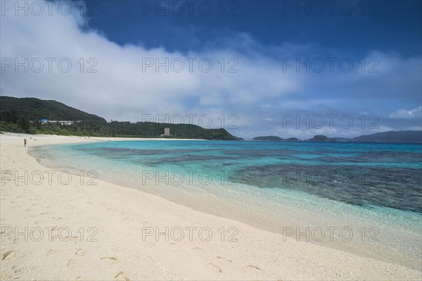 Turquoise waters on Furuzamami Beach