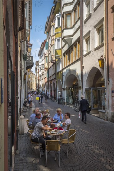 Arbours in the Laubengasse in Bolzano