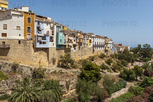 Colorful hanging houses