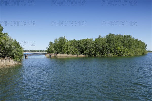 Small bridge to an island in the Saint Lawrence River