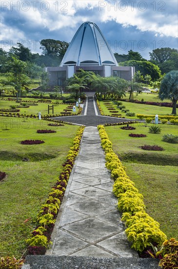 Park of the Baha'i House of Worship Samoa