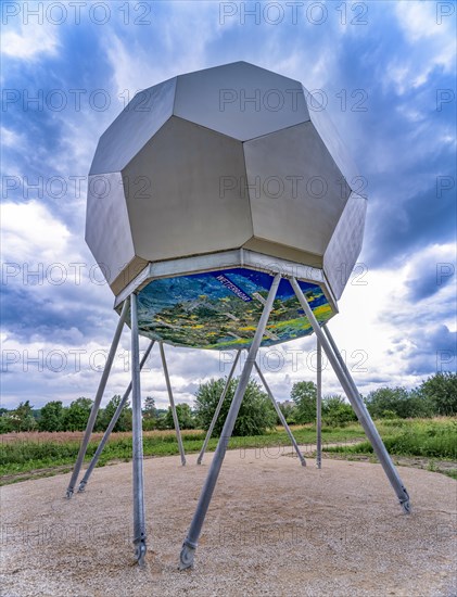 Model of a weather radar with radome