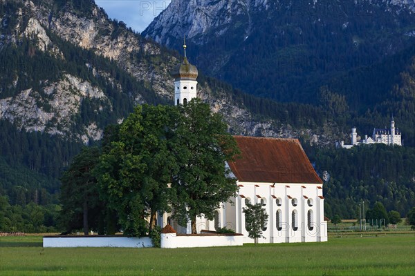 Pilgrimage Church of St. Coloman in the evening light