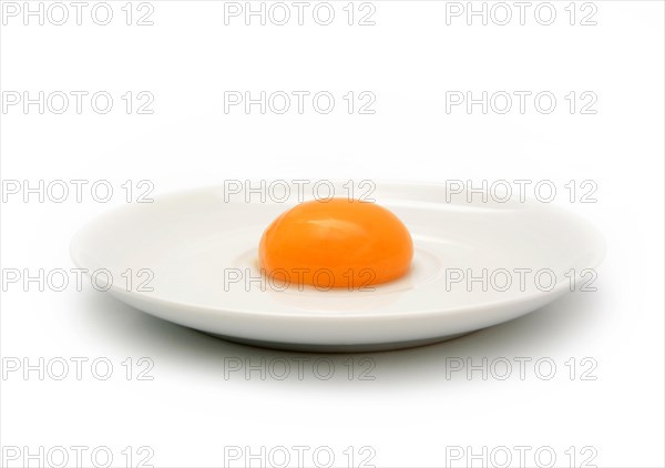 Yolk in a plate