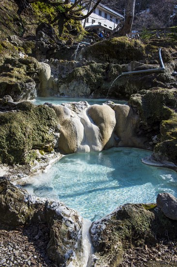 Beautiful hot water pools