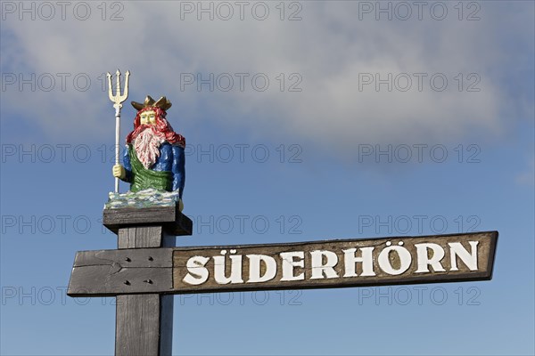 Original street sign with carved figure