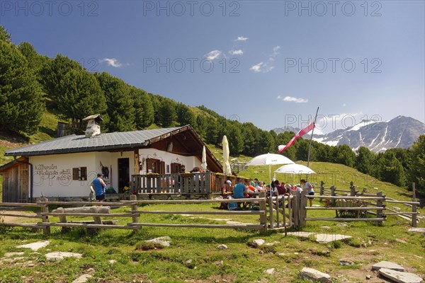 Kaelberalm hut at 2247 metres altitude