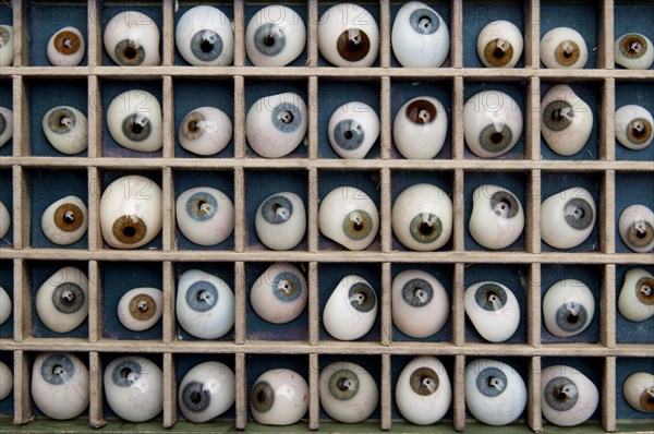 Artificial glass eyes