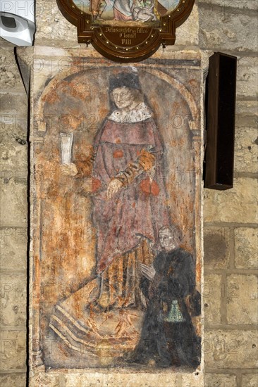 Mural paintings of church of Verneuil en Bourbonnais
