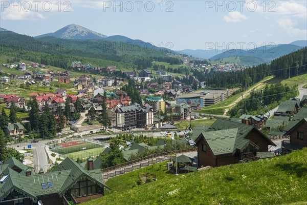 Overlook over the Bukovel ski resort