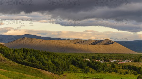 Ash crater Hverfjall im