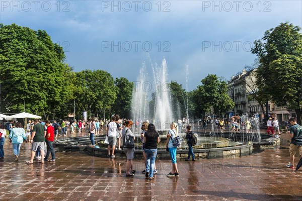 Fountain before the opera