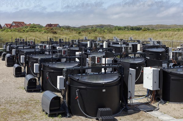 Tanks of the mesocosm facility for simulating environmental parameters