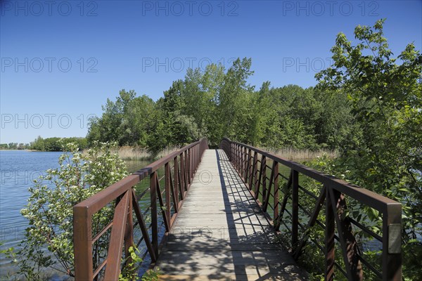 Small bridge to an island in the Saint Lawrence River