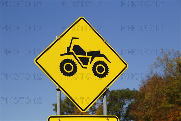 Sign for ATV crossings
