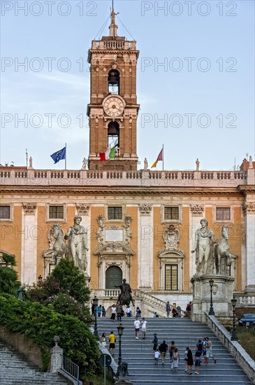 Capitol with senatorial palace and statues of monumental discourses at the staircase