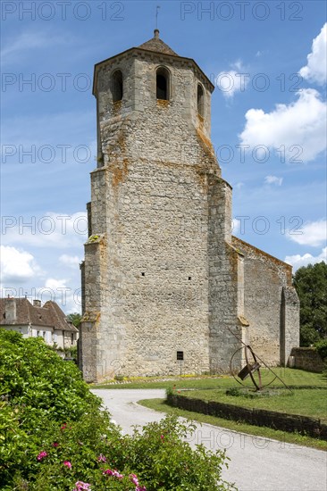 Painted church of Verneuil en Bourbonnais
