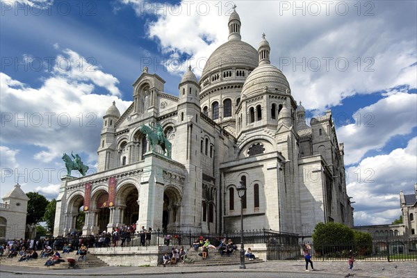 The Basilica of Sacre Coeur in Montmartre