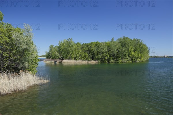 Small bridge to an island in the Saint Lawrence River