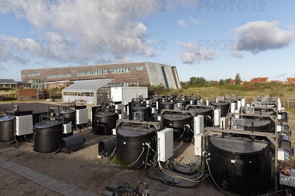 Tanks of the mesocosm facility for simulating environmental parameters