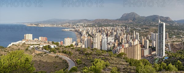 Skyscrapers of Benidorm as seen from La Creu