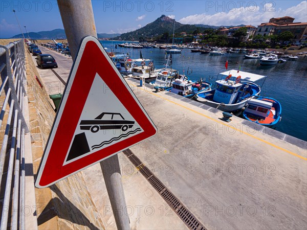 Traffic sign in the port of San Marco