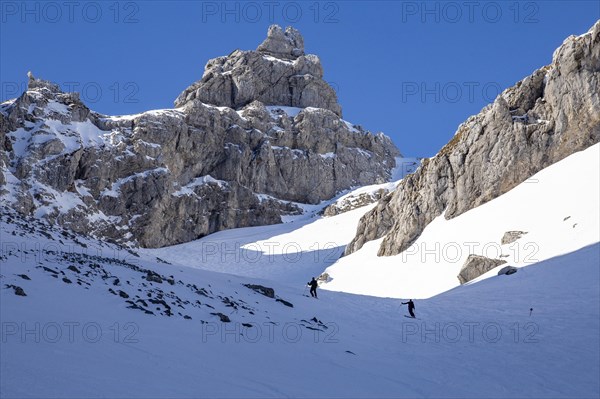 Germany's longest ski run through the unprepared Dammkar