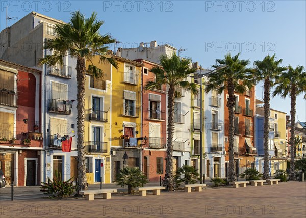 Colorful beachfront houses