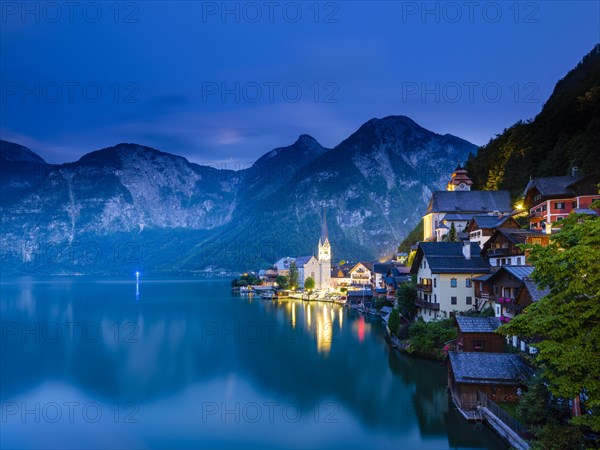 View of Hallstatt at night