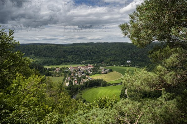 View of the Danube Valley and Beuron Archabbey