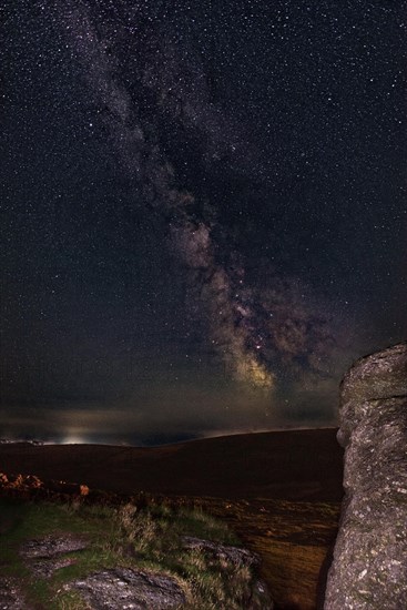 Milky Way over Haytor Rocks