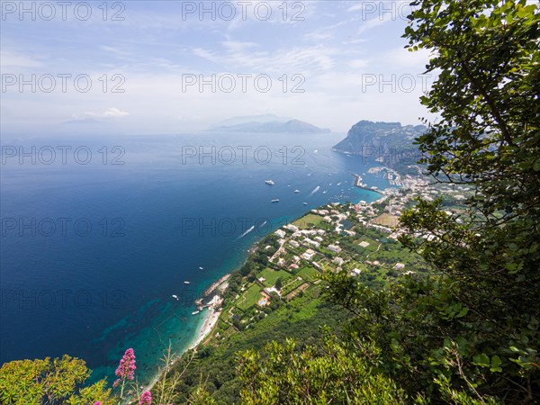 View of the coast and Marina Grande