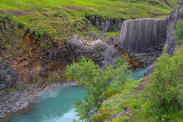 Stuolagil Canyon from the viewing platform