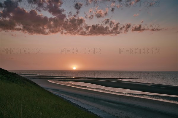 Dune and sunset at the North Beach