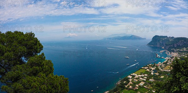 View of the coast and Marina Grande