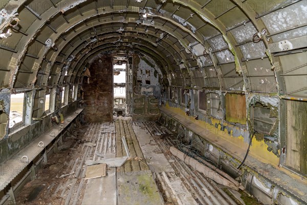 Fuselage of an American Air Force transport aircraft Douglas R4D-6 41-50187