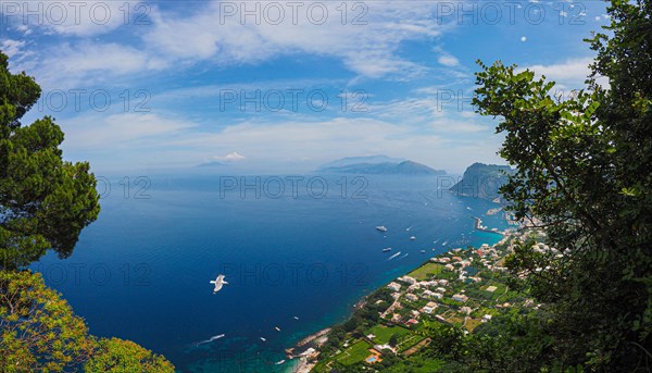 View of the coast and Marina Grande