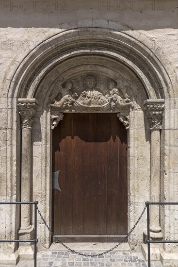 Side entrance portal of the cathedral parish church of St. Ulrich