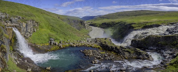 Confluence of the Laugara and the Joekulsa i Fljotsdal