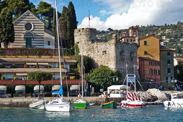 Marina with sailing boats
