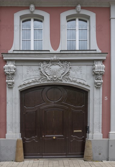Historic entrance portal of a residential house