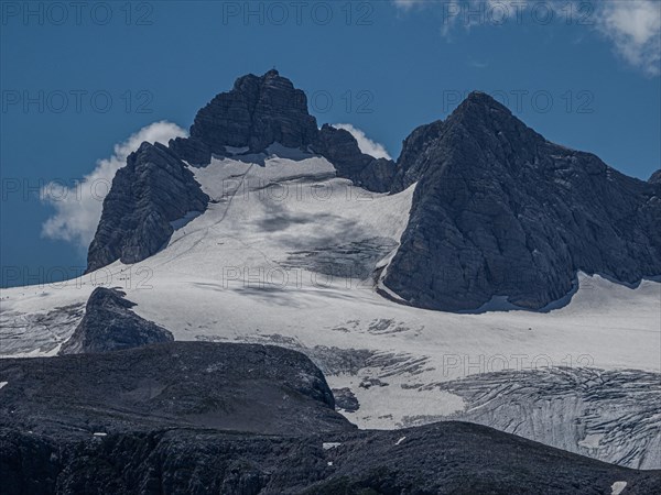 View to the Hallstatt Glacier and High Dachstein